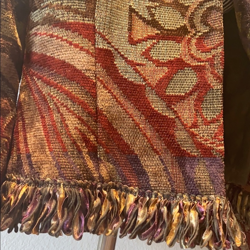 Vintage Fringe quilted jacket